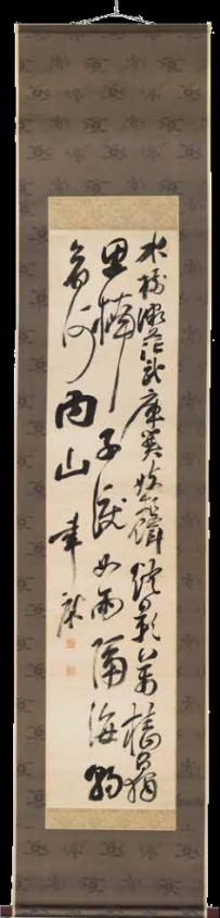 赖聿庵楠公咏诗轴-浙江大学艺术与考古博物馆